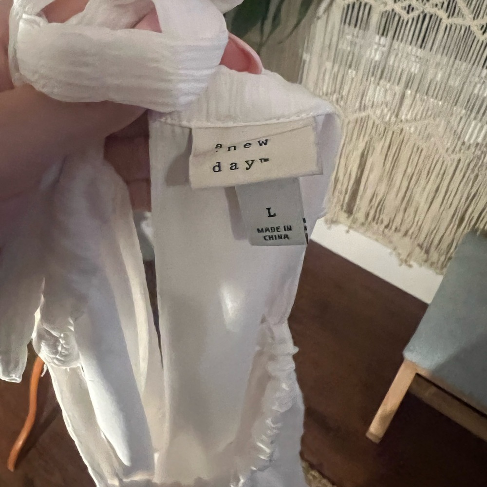 Linen Blend Racerback Dress - Picture 2 of 4